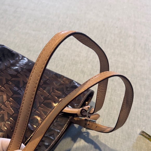 Michael Kors Shiny Black and Tan Tote - Picture 12 of 12